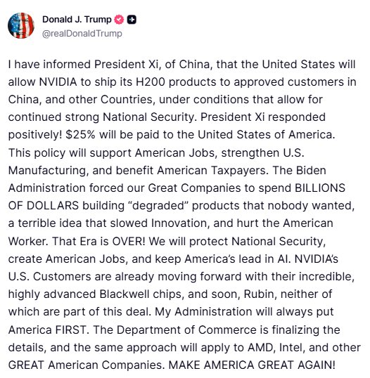 Donald Trump post screenshot